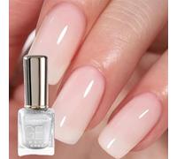 Nail Varnish Satin Silver Glitter Gel Nail Polish Sparkly Shimmer Long-lasting Quick Dry Nail Polish Low Odor Without UV Lamp Non-Toxic Formula Breathable For Woman Home DIY Nail Art Gift,15ml