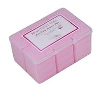 Nail Wipes - 200 Pieces No Lint Quick Gentle Wipes | Polishing Remover Pads | Pink Non Woven Fabric Soft Prep Squares For Spa Cleaning Soak Inspection Handling Touch Nail Care Routine, 4.8x4.8cm Box