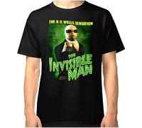 NAILAISHI Fashion T-Shirt H G Wells The Invisible Man Movie T T Black XL
