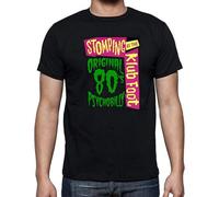 NAILAISHI Trendy T-Shirt Klub Foot Psychobilly Meteors Guana Batz Demented are Go Black 3XL