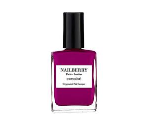 Nailberry L'Oxygéné Oxygenated Nail Lacquer | Fuchsia In Love | Brilliant Fuchsia Pink Opaque | UV Protected Long-Wear Nail Polish | 12-Free | Vegan | Certified Halal | Cruelty & Gluten Free | 15 ml