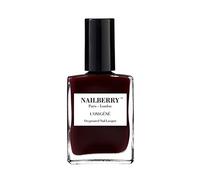 Nailberry L'Oxygéné Oxygenated Nail Lacquer | Noirberry, 15 ml | Polish for a Healthier Manicure & Long Lasting Colour | 12-Free, Vegan, Halal, Cruelty & Gluten Free