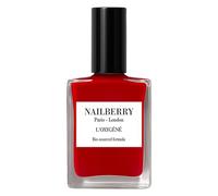 Nailberry L'Oxygéné Oxygenated Nail Lacquer | Rouge, 14 ml | Polish for a Healthier Manicure & Long Lasting Colour | 21-Free, Vegan, Halal, Cruelty & Gluten Free