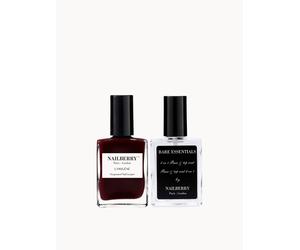 Nailberry Noirberry and Bare Essentials 2 in 1 Base & Top Coat Bundle