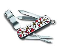 Nailclip 580, Swiss Made, 8 Functions, Nail File, Nail Clipper, Blade, Scissors, Edelweiß