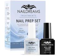 Naildreams Nail Prep Set - Dehydrator & Acid Free Primer (2 x 10 ml) - Professional Bonding Agent Set for Gel, UV Nail Polish, Acrylic & Polygel - Reduces Liftings - Plant Based - Made in Germany