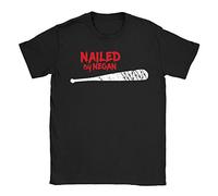 Nailed by Negan Mens T-Shirt X-Large Black Walking Dead The Saviors Funny
