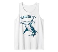 Nailed It Funny Hammerhead Shark Pun Ocean Tank Top