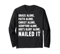 Nailed It Protestant Reformation Day Martin Luther Lutheran Long Sleeve T-Shirt