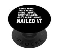 Nailed It Protestant Reformation Day Martin Luther Lutheran PopSockets Adhesive PopGrip