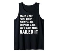Nailed It Protestant Reformation Day Martin Luther Lutheran Tank Top