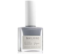 NAILKIND Grey Nail Polish - Easy Sunday - Muted Blue Grey Nail Varnish - Vegan Nail Lacquer + Peta Certified + Cruelty Free - Quick Drying Long Lasting - Chip Resistant Manicure - 8ml