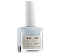 NAILKIND Light Blue Nail Polish - Cloud City - Light Misty Blue Nail Varnish - Vegan Nail Lacquer + Peta Certified + Cruelty Free - Quick Drying Long Lasting - Chip Resistant Manicure - 8ml
