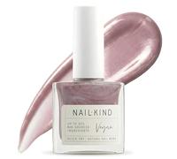 NAILKIND Pink Shimmer Nail Polish - Glazed Cupcake - Shimmery Pink Nail Varnish - Vegan Nail Lacquer + Peta Certified + Cruelty Free - Quick Drying Long Lasting - Chip Resistant - 8ml