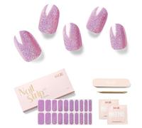 NAILOG Semi Cured Gel Nail Strips 20Pcs Gel Nail Stickers - Coco | 20 Extra-Long Strips DIY Salon-Quality Gel Nails Glossy Long-Lasting HEMA-Free Vegan Easy & Safe