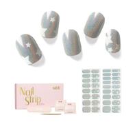 NAILOG Semi Cured Gel Nail Strips 34 pcs Gel Nail Stickers - Shimmery Stars