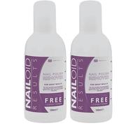 Nailoid ACETONE-FREE-Free Nail POLISH REMOVER | Gentle Varnish Remover for Sensitive Nails | Quick & Effective Moisturising, Non-Drying Formula | 150ml (Pack of 2)