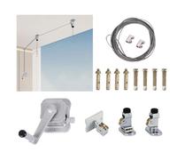 NAILONG Plant Pulley Retractable Hanger Adjustable Heavy Duty Hanging Pulleys for Garden Baskets Pots,Birds Feeder,Bike Hoists Ceiling Clothes Drying Rack Garage Ceiling Storage