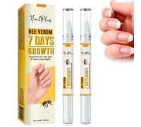 Nailplus Strong 7 Days Growth Nail Gel,Nail Growth and Repair Serum,Nail Growth Serum,Nail Growth and Strengthener Essence,Nail Strengthener for Thin Nail (2pcs)