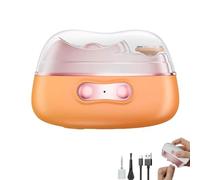 NailQure Clip, Smart Nail Clipper,Imwing Nailqure Clip,Vueeze Nailqure Clip,4 in 1 Electric Nail Clippers and Nail File,Rechargeable Automatic Nail Clippers with LED Light & 2 Speed for Baby (Orange)
