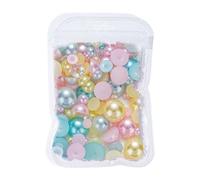 Nails Art Beads Pearls Nail Charms Flatback Half Round Pearls for Decorations 3d Rhinestones
