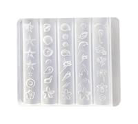 Nails Art Decoration Moulding Nails Stencils for Creating Unique Shell Pattern Effortless Silicone Nail Stamp Mould