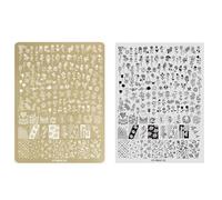 Nails Art Images Stamping Template Flower Lace Designs Nails Polish Stamps Manicures Stencils for Home and Salon Use Images Plate