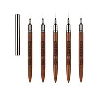 Nails Art Liner Brush Nail Painting Set Painting Nails Art Brush Nail Point Pen 6/9/12/15/18 mm for Salons Set Liner Doting Drawing Tool Gift
