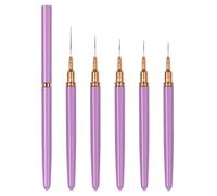 Nails Art Liner Brushes Painting Brush Set Dotting Drawing Tool for Long Lines Thin Detail Fine Drawing Nail Liner Brushes Professional