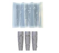 Nails Art Mold with Flower Patterns Template Carving Sticker Stencil Tools Creative Beautiful Nails Decorations Flexible Silicone Mold