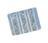 Nails Art Silicone Casting with Marine Life Pattern Quick Cleaning Designs for Home Enthusiasts Customizable Nail Art Stencils