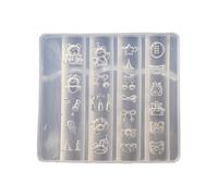 Nails Art Silicone Mold Bowknot Theme Manicure Training Tool Professional Manicure Supplies for Various Occasion Silicone Nail Stamping Stencils