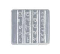 Nails Art Silicone Mold Bowknot Theme Manicure Training Tool Professional Manicure Supplies Perfect for Various Occasion Epoxy Resin Nails Carving Molds
