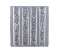 Nails Art Silicone Mold Bowknot Theme Manicure Training Tool Professional Manicure Supplies Perfect for Various Occasion Epoxy Resin Nails Carving Molds