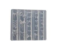 Nails Art Silicone Mold Bowknot Theme Manicure Training Tool Professional Manicure Supplies Perfect for Various Occasion Epoxy Resin Nails Carving Molds