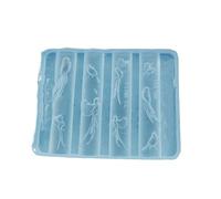 Nails Art Silicone Mold Leaves/Bird Shape Manicure Training Tool Professional Manicure Supplies for Various Occasion Resin Art Mold