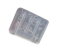 Nails Art Silicone Mold Mermaids Series Manicure Training Tool Professional Manicure Supplies Perfect for Various Occasion Reusable Nail Stamping Mold