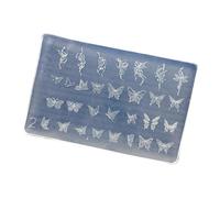 Nails Art Silicone Template Designing Tool Flower Theme Handmade Molds for Manicure Creation Nail Art Mold