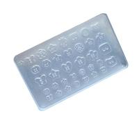 Nails Art Silicone Template Nails Designing Tool Button Shape Molds Perfect for Manicure Creation Food Grade Jewelry Mold