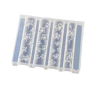 Nails Art Silicone Template Nails Designing Tool Flower Theme Silicone Molds for Manicure Creation Flexible Art Stencil