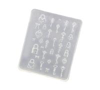 Nails Art Silicone Template Nails Designing Tool Theme Silicone Molds for Manicure Creation Heart Resin Jewelry Mold