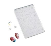 Nails Art Stamp Set Silicone Create Tactiled Floral Lace Designs Craft Decoration Tool with Quick Cures Feature Spring Nails Art Silicone Flower