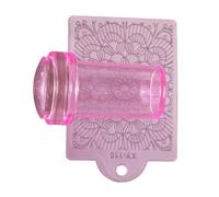 Nails Art Stamper Clear Silicone Stamping Jelly With Scraper For Nails Decors Transparent Visible Body Not Misplacement