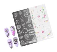 Nails Art Stamping Plates French Nails Template Flowers Nails Stencil Stamp Decoration Nails Art Tool For Nails Salon