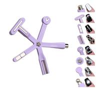 Nails Art Stick 8 In1 Silicone Starfishes Handle Two Color Scheme Ergonomic Professional Control Tool Beginner Friendly Nails Art