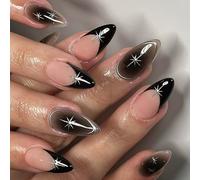 Nails Art Stickers Autumn Floral Press On Durability For Daily Commuting And Social Event Gothic Press On Brown