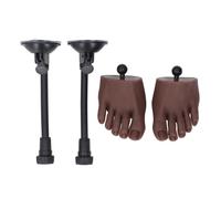 Nails Art Training Foot, Crafted Silicone Foot Model Mimics Real Foot Feel, Flexible for Nail Tips Art, Stable Support for Salon, Home Use