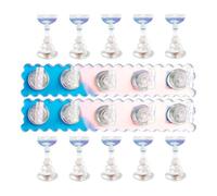 Nails Art Training Tool Acrylic PP Incorporating Fixation Providing Secure for Beginner Applications MultiDisplay