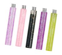 Nails Dotting Pen 5PCS Resin Petal Pattern Nails Painting Pens Comfortable Grip for Professional Use Flower Design Brush