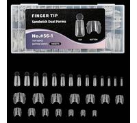 Nails Extension Molds with Decorative Edges Nails Shaping Templates for Various Sizes Extension Forms